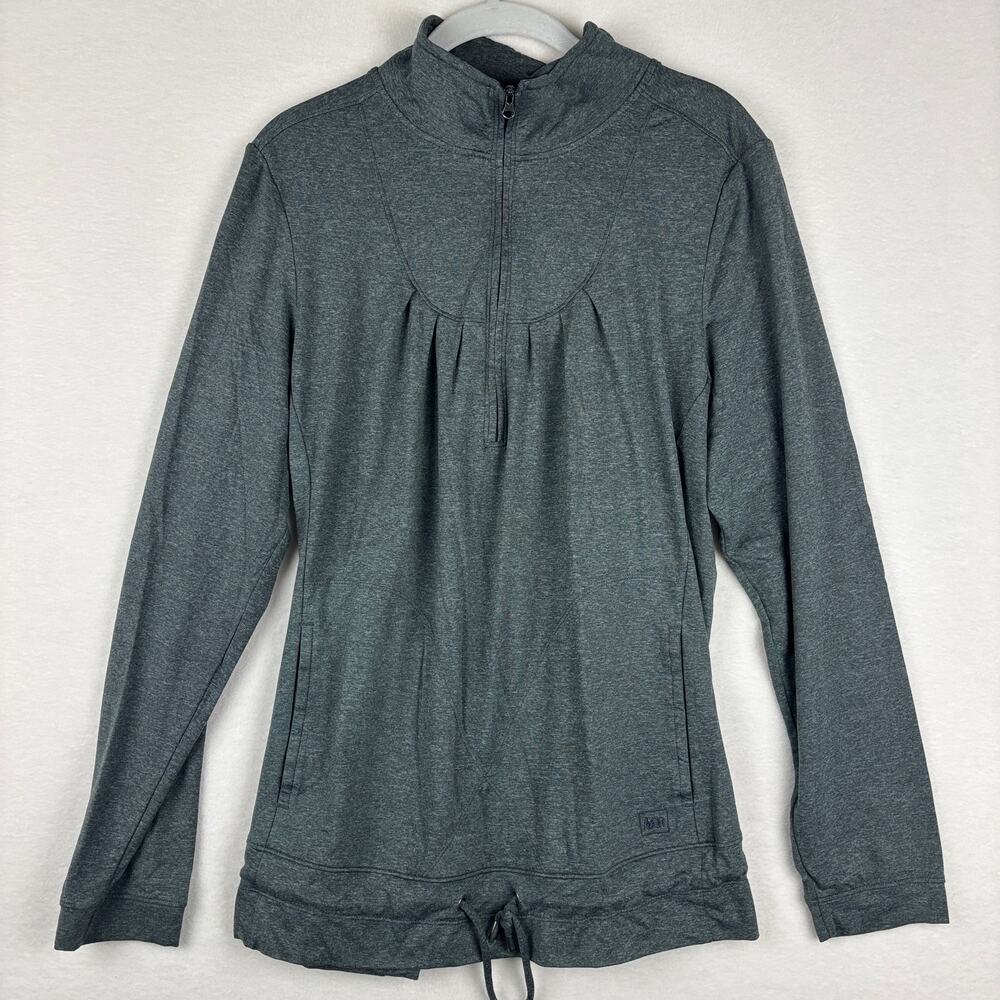 REI Heather Grey 1/2 Zip Pullover w/ Pockets Cinch Waist Women's 1X